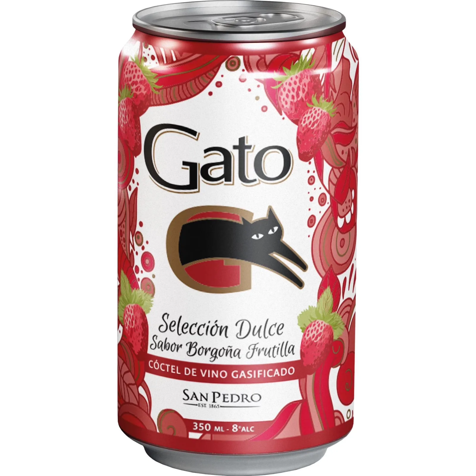 Gato Selección Dulce Sabor Borgoña Frutilla